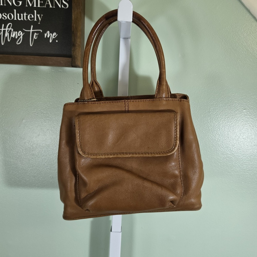 Vintage Fossil 1954 The American‎ Classic Brown Leather Shoulder Bag Purse 75082